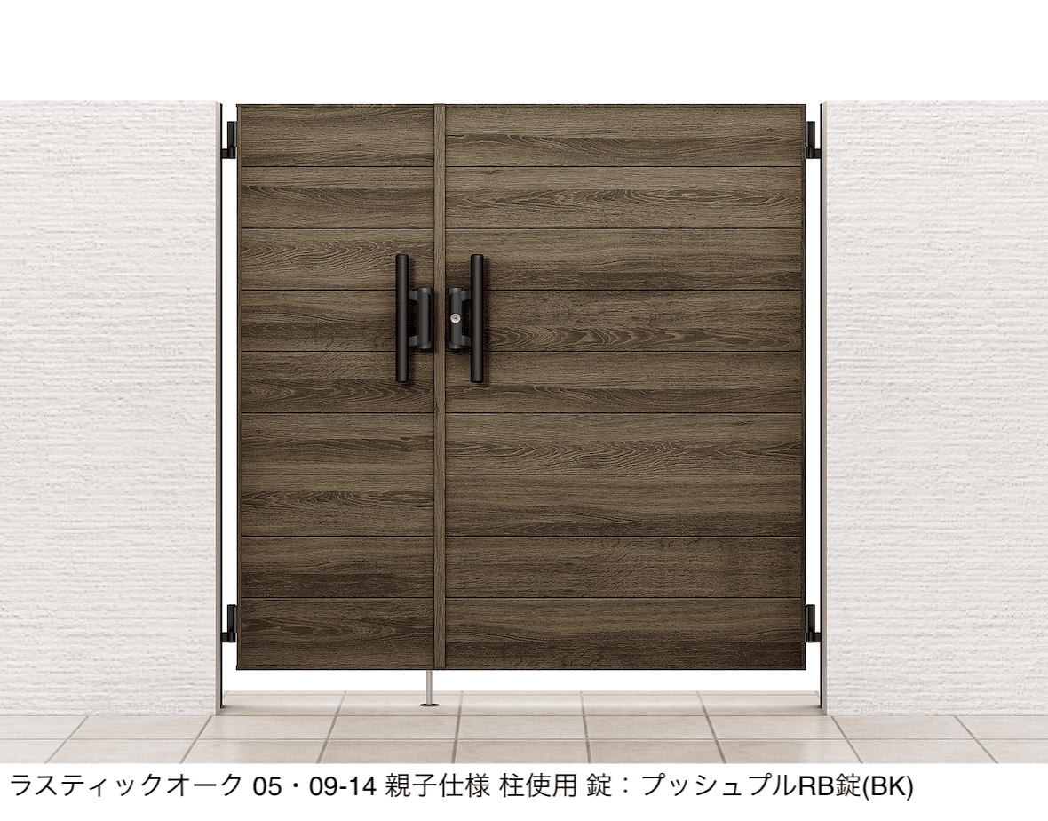 LIXILの「開き門扉AA YM1型(木調)」のサブ画像2