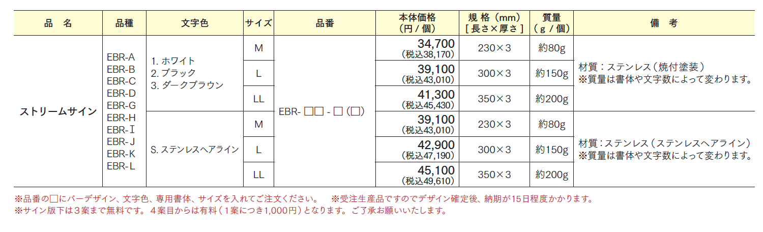 ストリームサイン【2024年版】_価格_1
