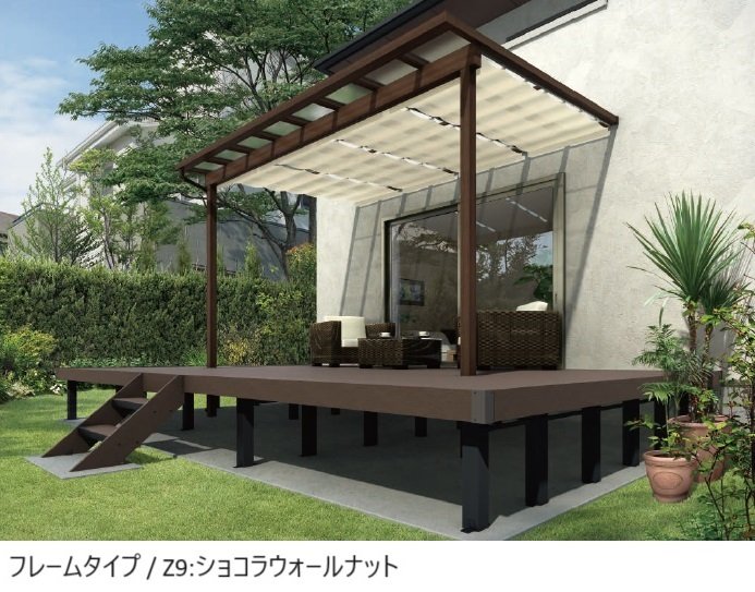 YKK APの「木調テラス屋根・木調バルコニー屋根 サザンテラス」のサブ画像1