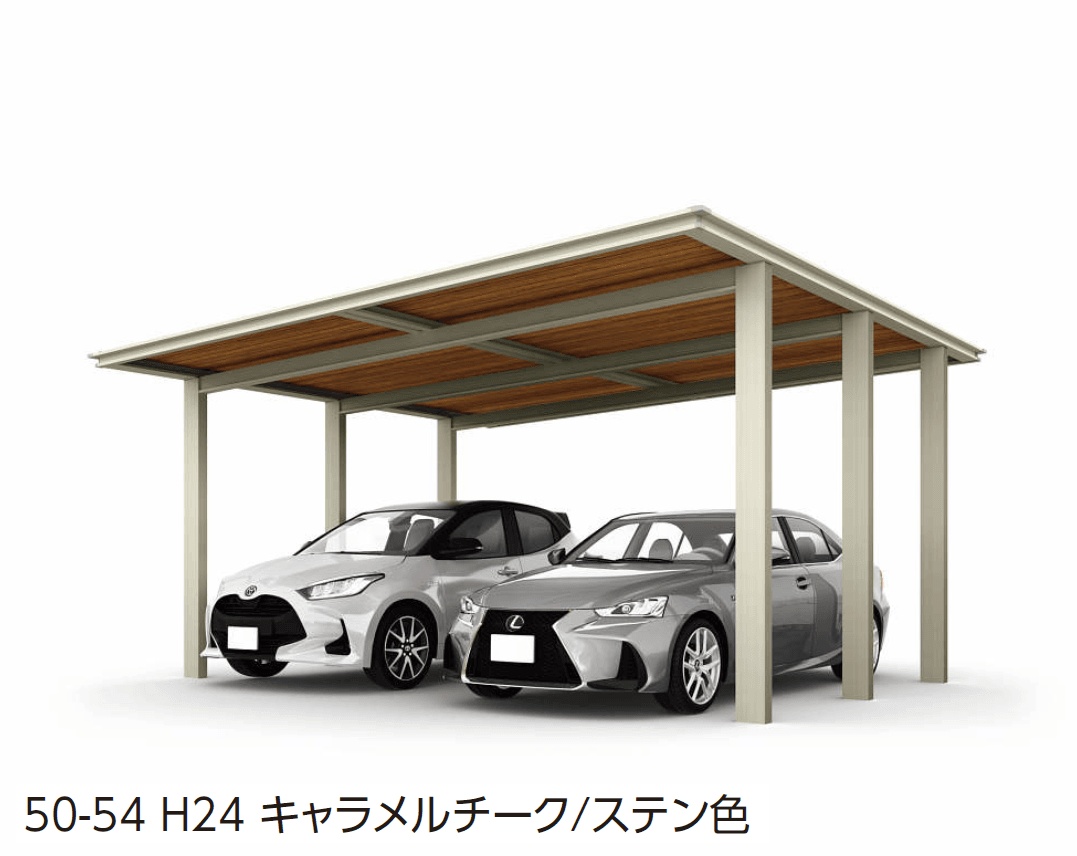 YKK APの「ルシアス カーポート 1500タイプ 2台用 単体セット/奥行連結セット【2024年版】」のサブ画像4