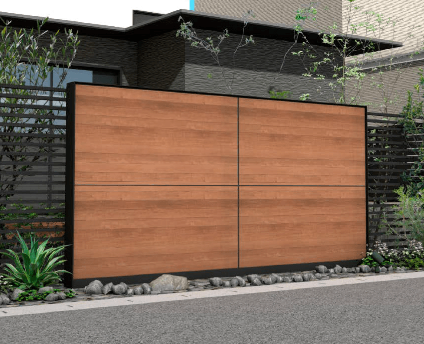 タカショーの「エバーアートボード®ウォールセットスリムライン」