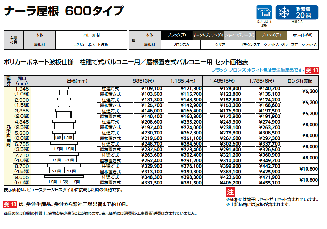 ナーラ屋根 九州・四国間【2024年版】_価格_1