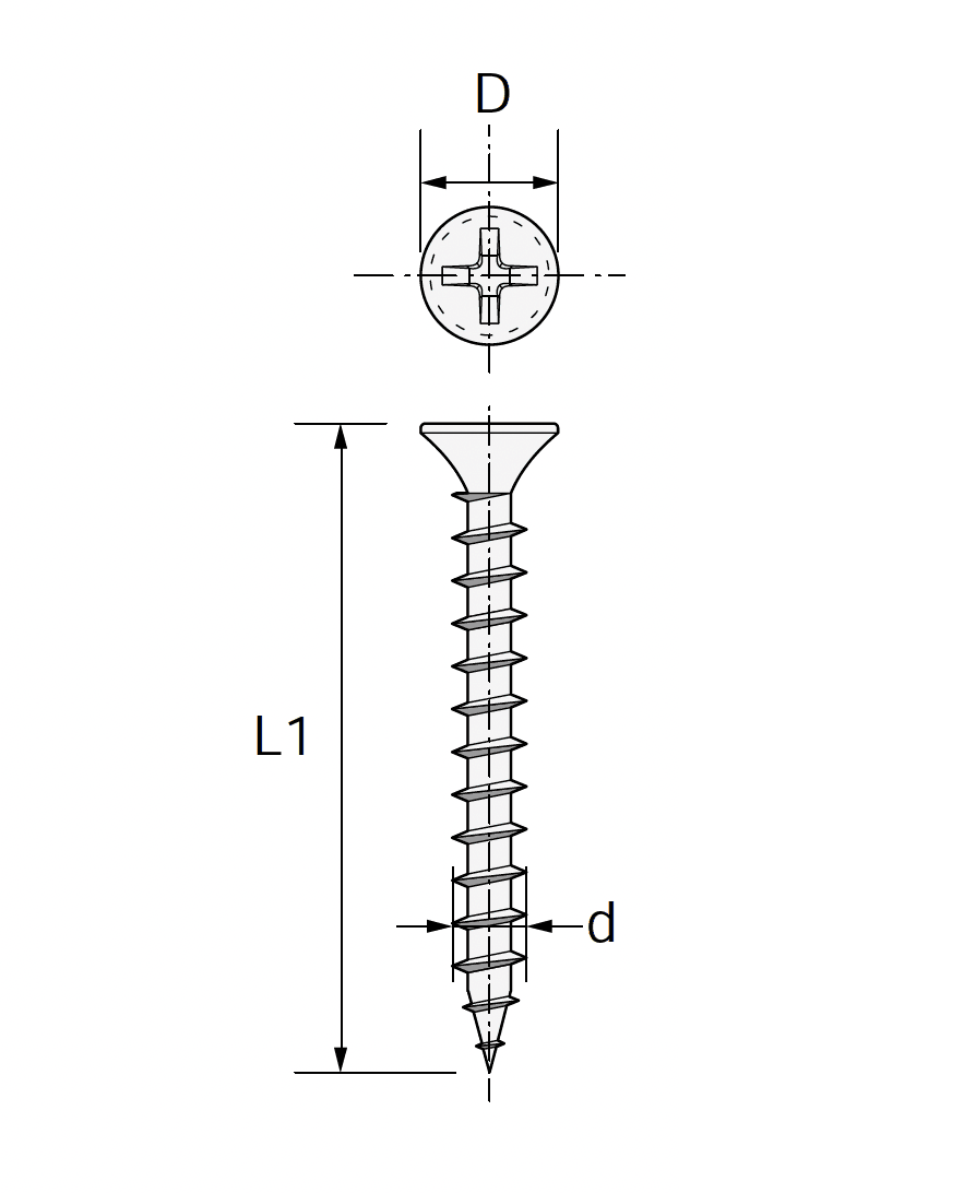Bullsの「コーススレッド ステンレス <ラッパ頭/SUS410>」