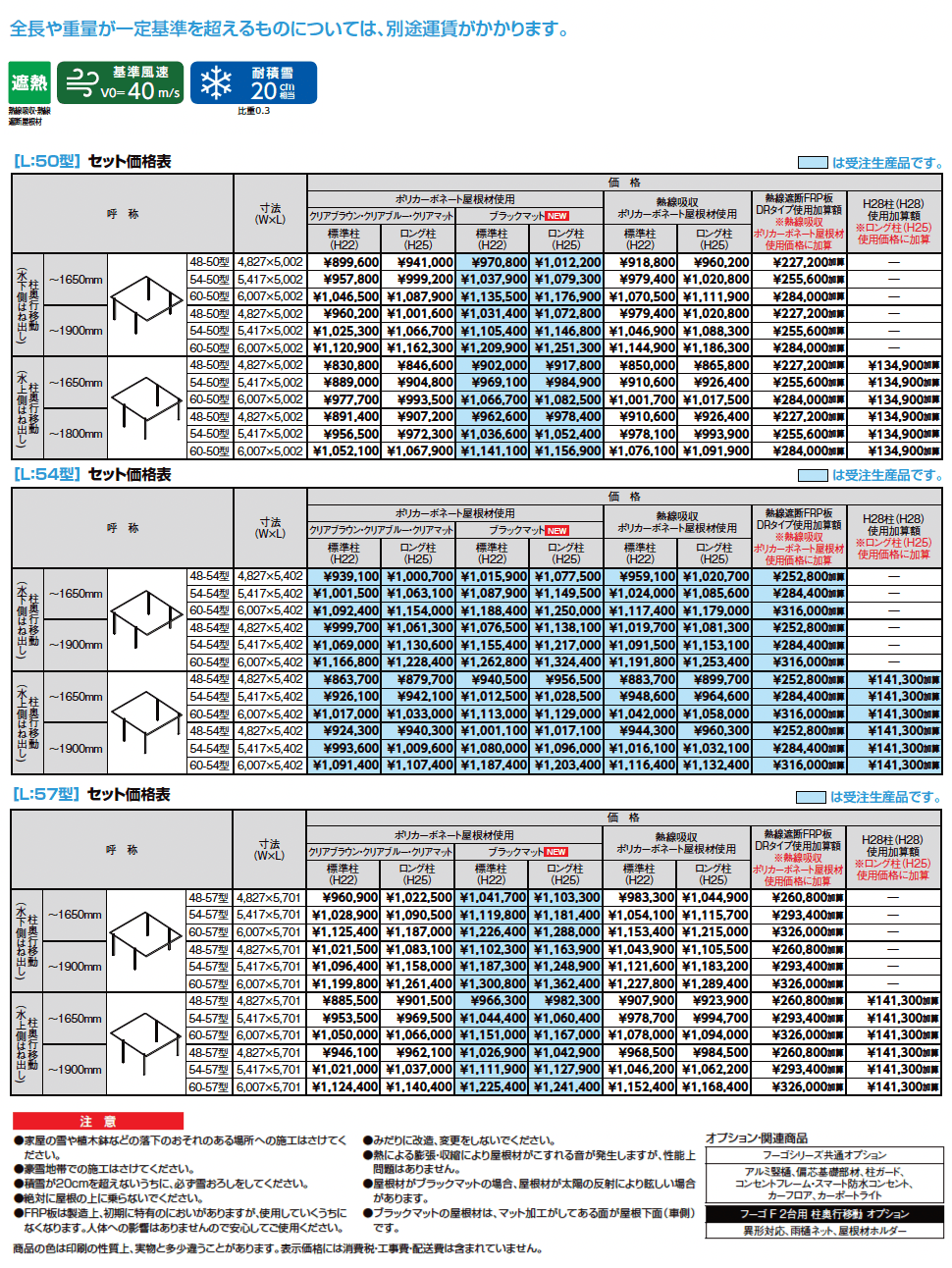 フーゴF 2台用 柱奥行移動_価格_1