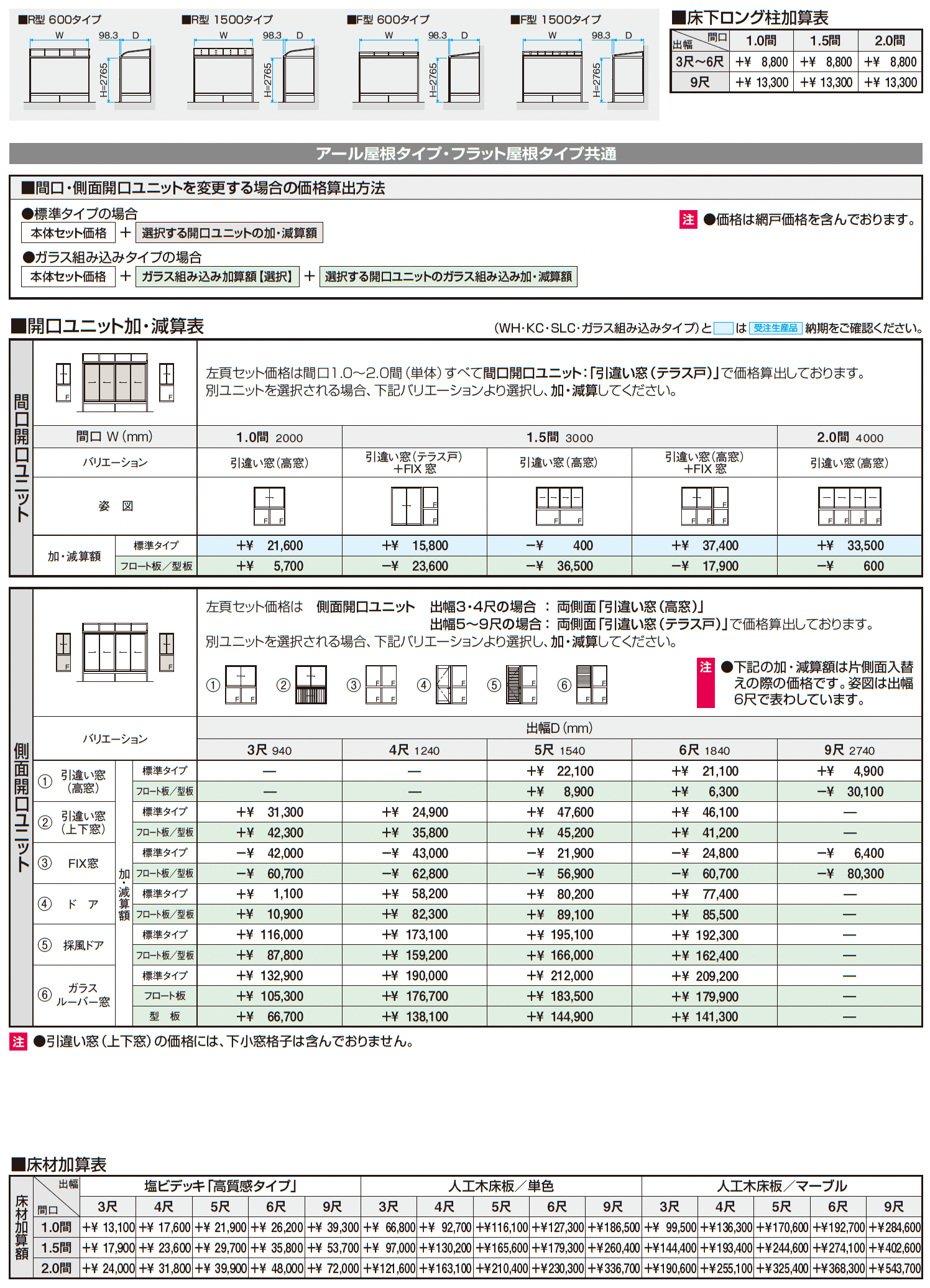 晴れもようwith(床仕様/ランマなし H22サイズ メーターモジュール )_価格_2