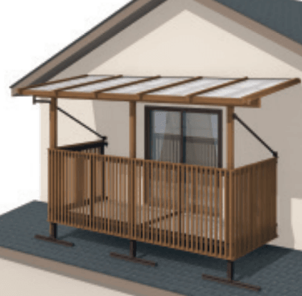 ナチュレN屋根(オルネ 屋根置式用 1500タイプ 壁付け納まり)1