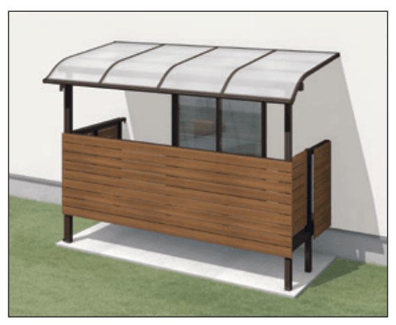 レボリューZ屋根(オルネ 庭置き式用 1500タイプ 出幅移動納まり)1