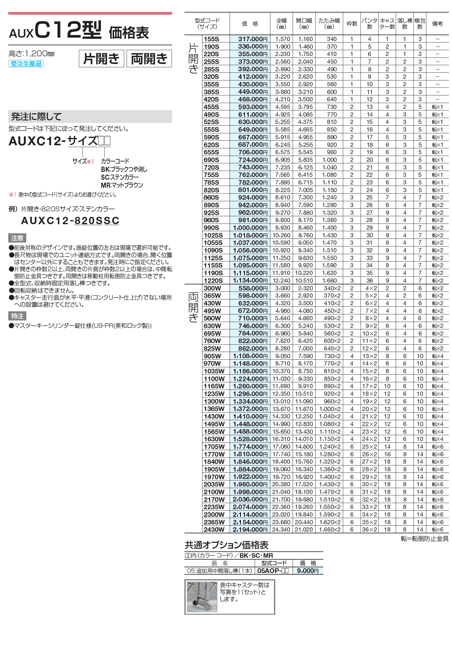AUXC 12型/14型/16型【2023年版】_価格_1