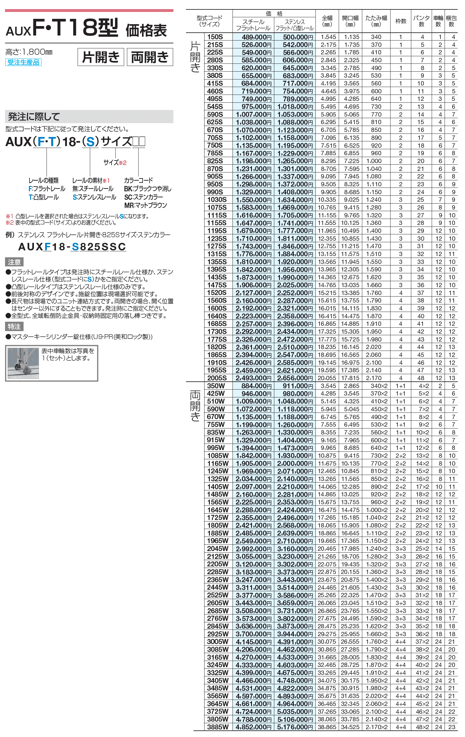 AUXF/T 12型/14型/16型/18型【2023年版】_価格_4